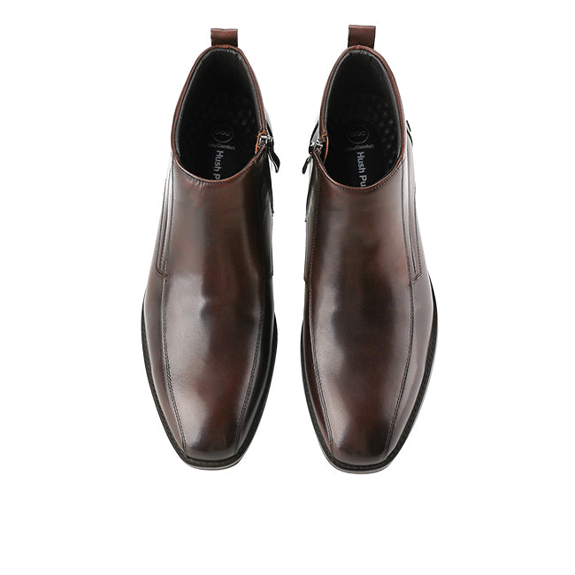 Hush Puppies Sepatu Pria Henley Frost Zip Boots In Coffee