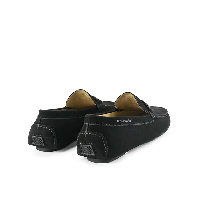 Hush Puppies Sepatu Pria Tennov Saddle Moc In Black
