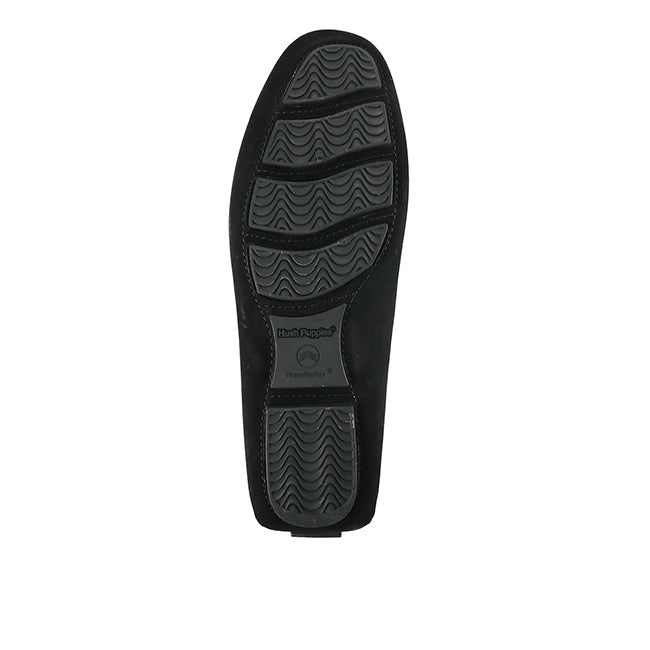 Hush Puppies Sepatu Pria Tennov Saddle Moc In Black