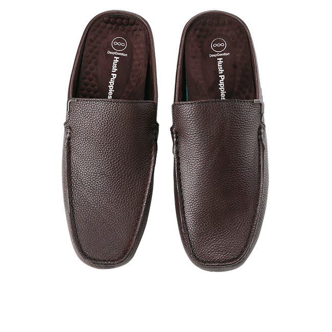 Hush Puppies Sepatu Pria Billy Korn Mules In Coffee