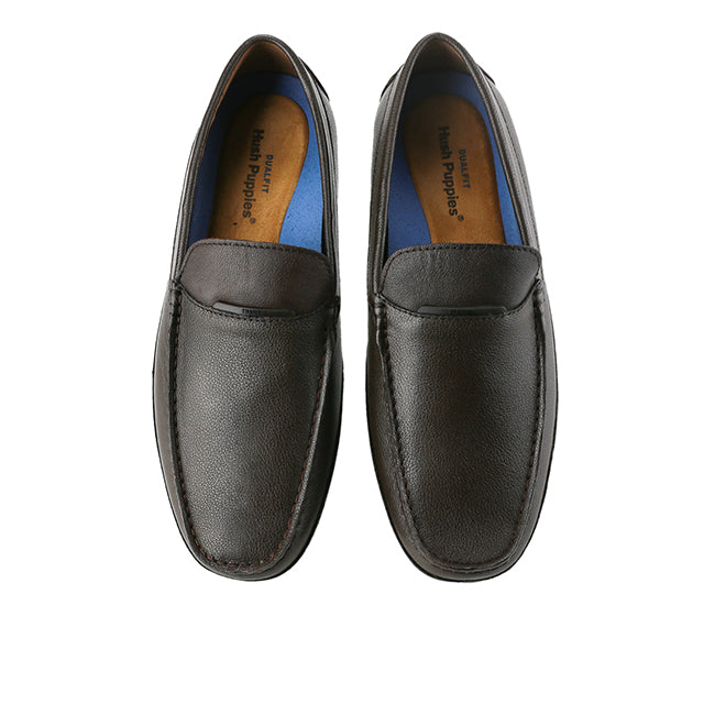 Hush Puppies Sepatu Pria Slip On Kovic Vatro Loafer In Coffee