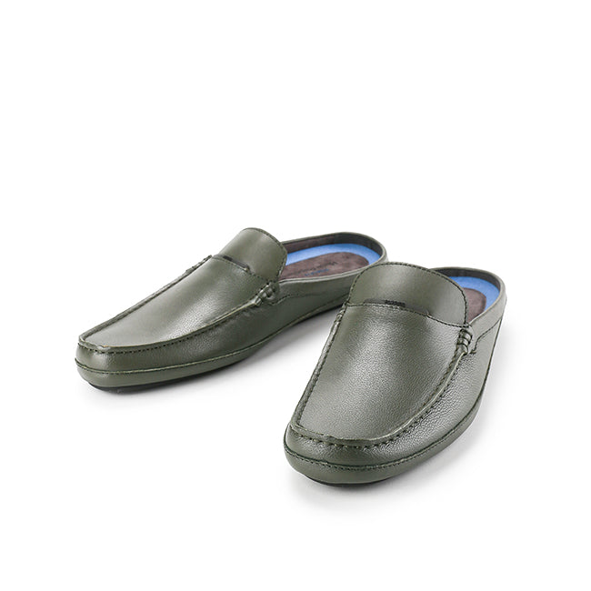 Hush Puppies Sepatu Pria Kovic Vatro Mules In Olive