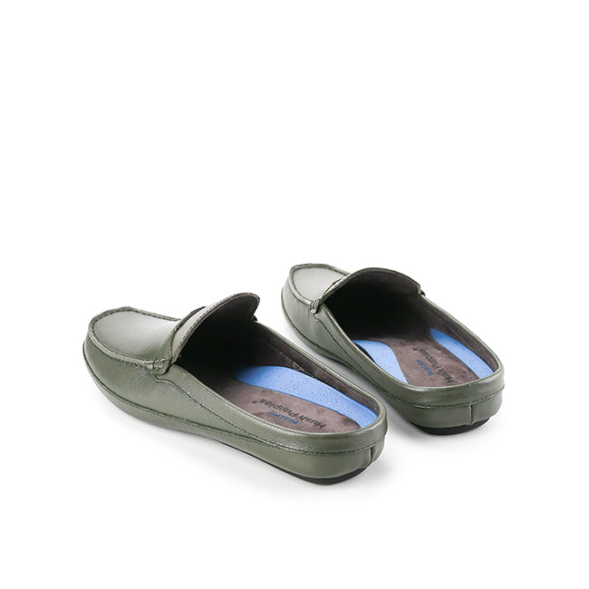Hush Puppies Sepatu Pria Kovic Vatro Mules In Olive