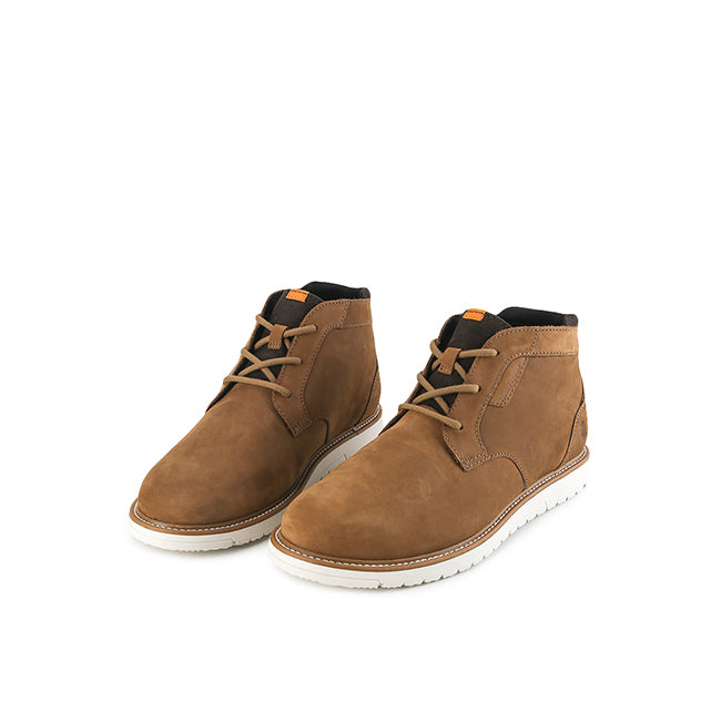 Hush Puppies Sepatu Pria Boots Jenson Chukka In Caramel Tan Nubuck