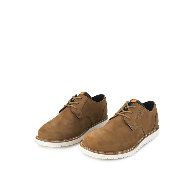 Hush Puppies Sepatu Pria Lace Up Jenson Oxford In Caramel Tan Nubuck
