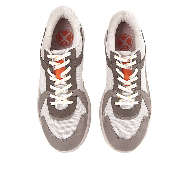 Hush Puppies Sepatu Pria Lace Up Movement Laceup In Vintage Grey Leather