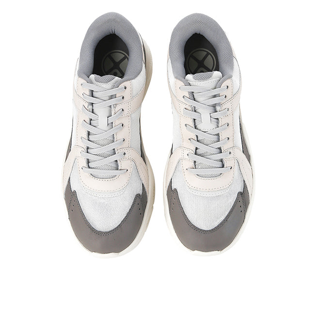 Hush Puppies Sepatu Pria Sneakers Movement Lace Up In White Leather
