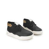 Hush Puppies Sepatu Pria Sneakers Rush Chukka In Bold Black Leather