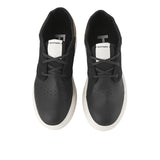 Hush Puppies Sepatu Pria Sneakers Rush Chukka In Bold Black Leather