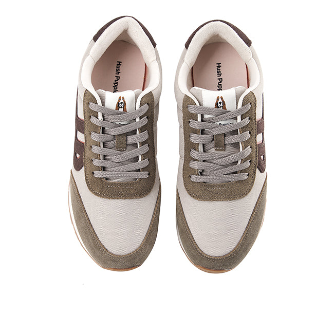 Hush Puppies Sepatu Pria Sneakers Seventy Eight In Vintage Grey Suede