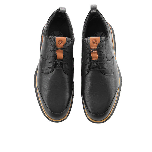Advance Wthr Laceup In Bold Black Leather