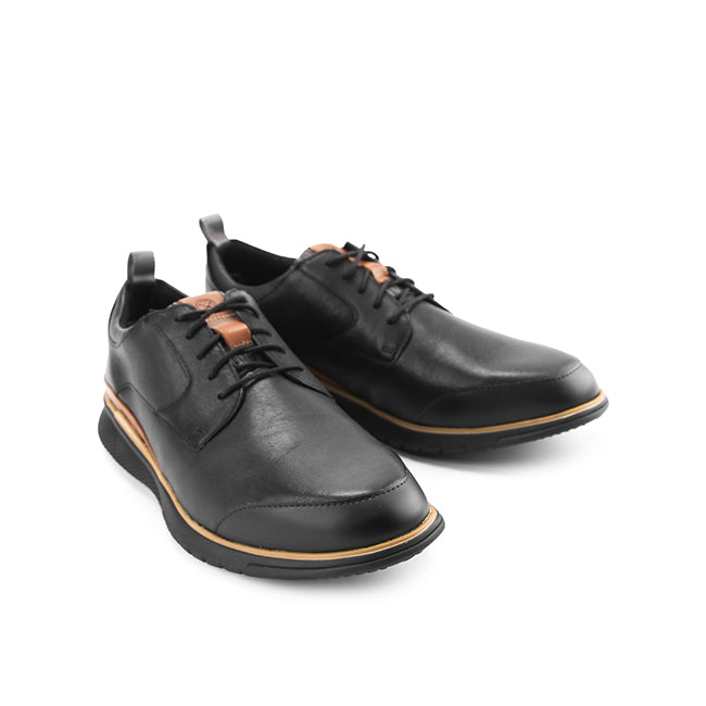 Advance Wthr Laceup In Bold Black Leather