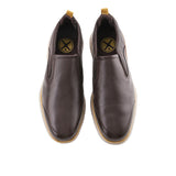 Hush Puppies Sepatu Pria Slip On Advance Wthr Slipon In Dark Brown Leather