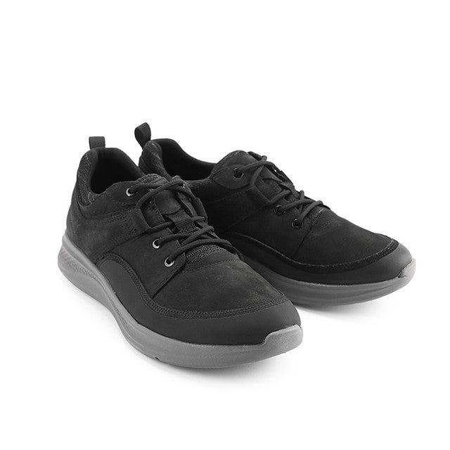 Elevate Wthr Sneaker In Bold Black Nubuck