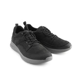 Elevate Wthr Sneaker In Bold Black Nubuck