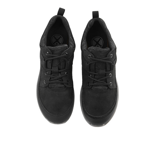 Elevate Wthr Sneaker In Bold Black Nubuck