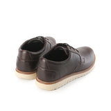 Hush Puppies Sepatu Pria Loafers Jenson Oxford In Dark Brown Leather