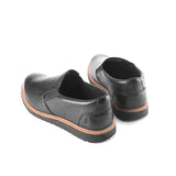 Hush Puppies Sepatu Pria Slip On Jenson Slip In Bold Black Leather