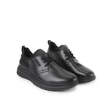 Hush Puppies Men Shoes Excel Lace Up In Bold Black Leather