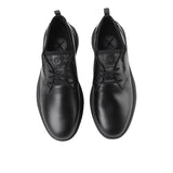 Hush Puppies Men Shoes Excel Lace Up In Bold Black Leather