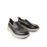 Hush Puppies Men Shoes Excel Loafer In Dark Olive Leather