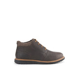 Hush Puppies Men Shoes Jenson Lace Boot In Dark Brown Leather