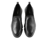 Hush Puppies Men Shoes Bennet Slipon In Bold Black Leather