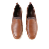 Hush Puppies Men Shoes Bennet Slipon In Cognac Leather