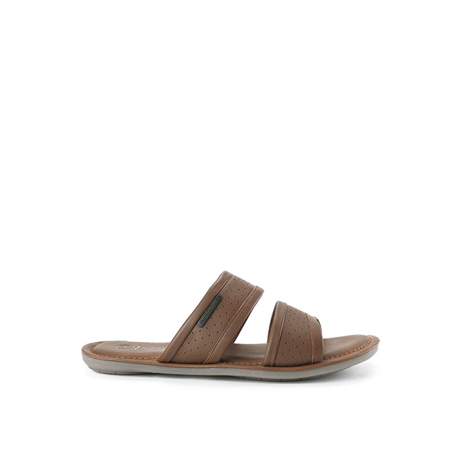 Hush Puppies Sandal Strap Pria Plainville Vi - Double Strap In Brown