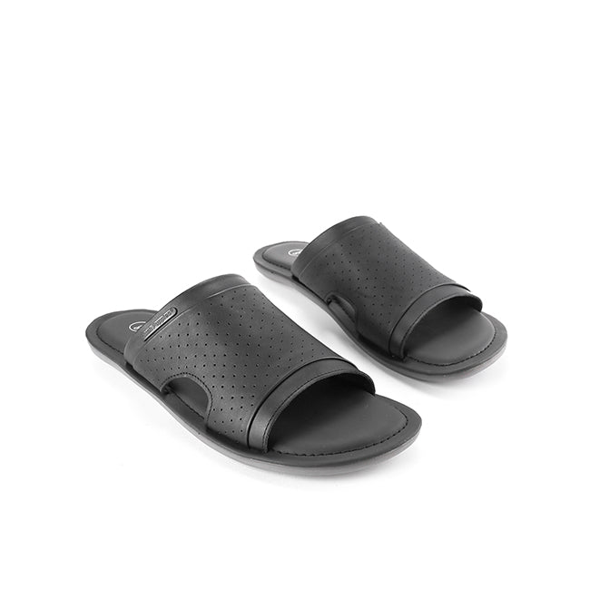 Hush Puppies Sandal Slide Pria Plainville Vi - Slide In Black