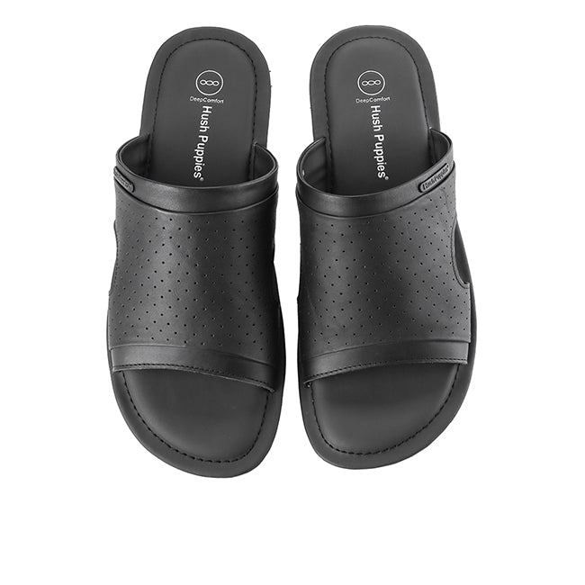 Hush Puppies Sandal Slide Pria Plainville Vi - Slide In Black