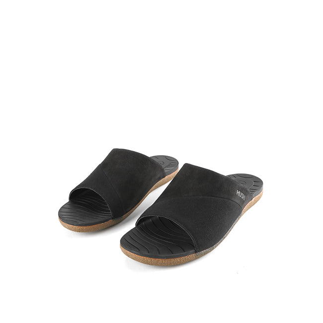 Hush Puppies Sandal Slide Pria Fraser Chad Slide In Black
