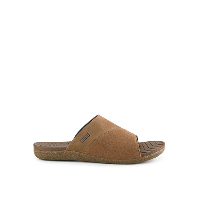 Hush Puppies Sandal Slide Pria Fraser Chad Slide In Khaki