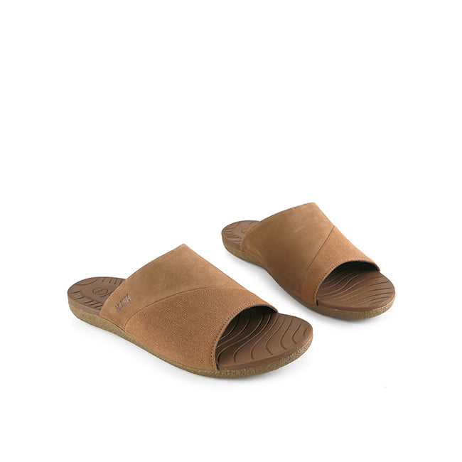Hush Puppies Sandal Slide Pria Fraser Chad Slide In Khaki