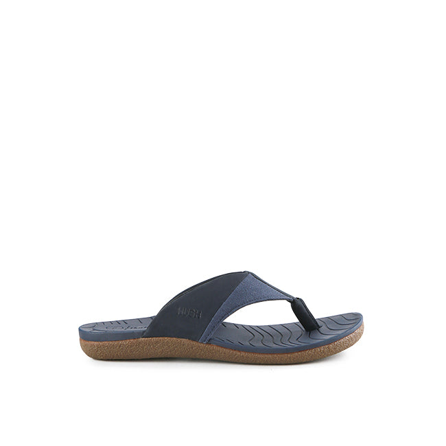 Hush Puppies Sandal Toepost Pria Fraser Chad Toepost In Navy