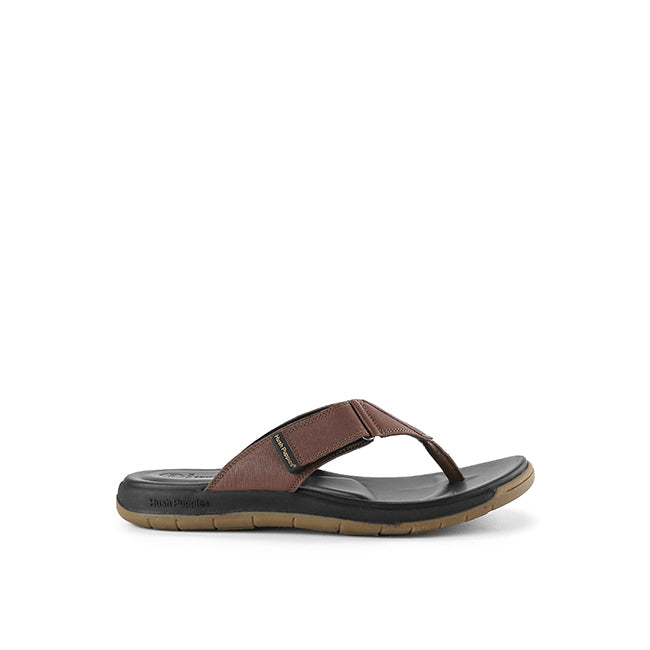 Hush Puppies Sandal Toepost Pria Trevas Dax Toepost In Brown