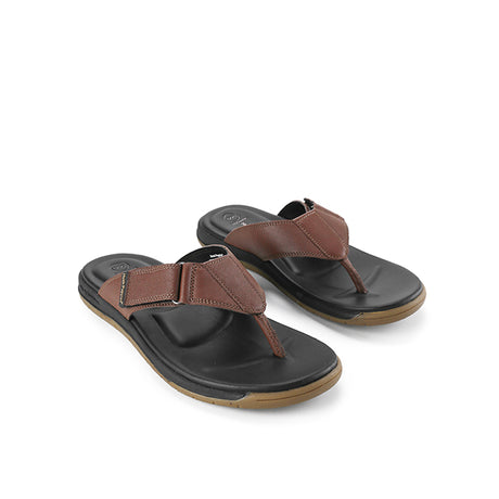 Hush Puppies Sandal Toepost Pria Trevas Dax Toepost In Brown