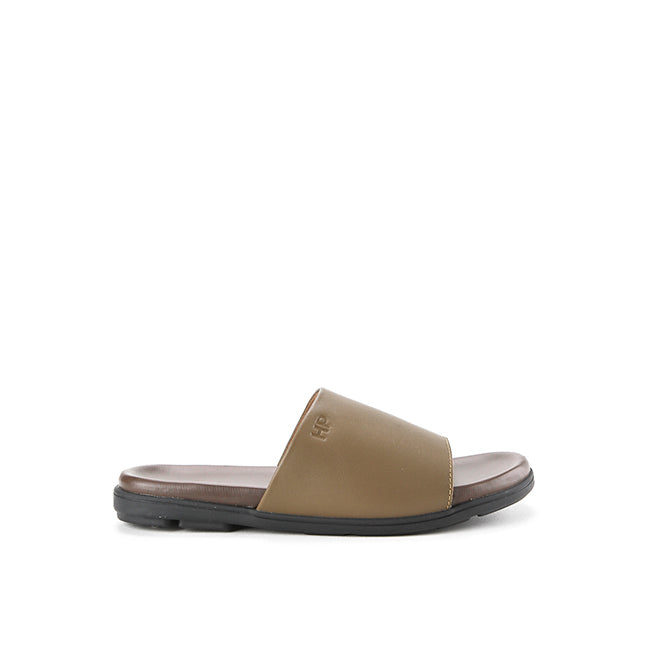 Hush Puppies Sandal Pria Soluzo Slide In Khaki