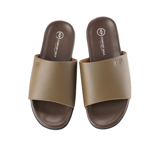 Hush Puppies Sandal Pria Soluzo Slide In Khaki
