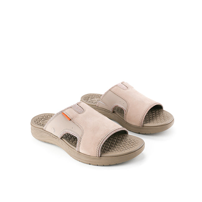 Hush Puppies Sandal Pria Activate Slide In Vintage Grey Nubuck