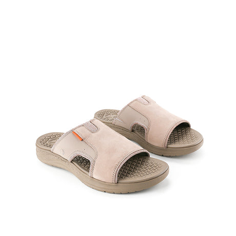 Hush Puppies Sandal Pria Activate Slide In Vintage Grey Nubuck