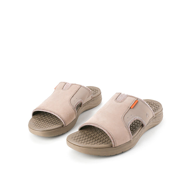 Hush Puppies Sandal Pria Activate Slide In Vintage Grey Nubuck