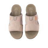 Hush Puppies Sandal Pria Activate Slide In Vintage Grey Nubuck