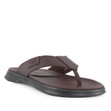 Hush Puppies Sandal Toepost Pria Arcadio Benino - Toepost In Brown