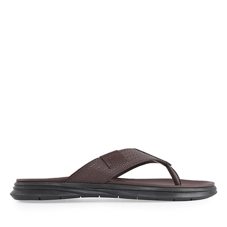 Hush Puppies Sandal Toepost Pria Arcadio Benino - Toepost In Brown