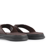 Hush Puppies Sandal Toepost Pria Arcadio Benino - Toepost In Brown