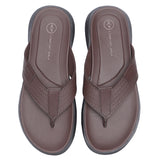 Hush Puppies Sandal Toepost Pria Arcadio Benino - Toepost In Brown