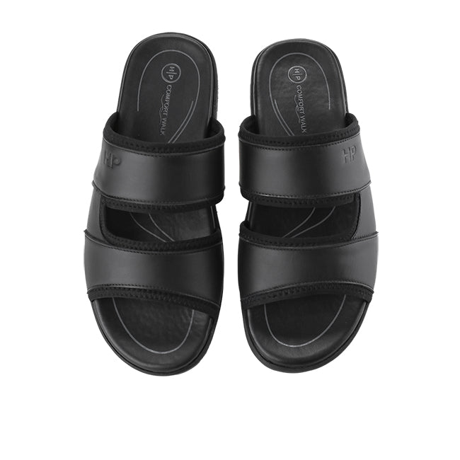 Hush Puppies Sandal Pria Chekhov - 2 Straps In Black