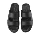 Hush Puppies Sandal Pria Chekhov - 2 Straps In Black