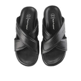 Hush Puppies Sandal Pria Slide Snap Cross In Black